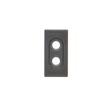Simon Connect Płytka K45/2 złącz 2x RCA (CINCH) 225x45mm szary grafit K101/14 KONTAKT