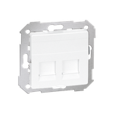Simon 82 Pokrywa 2x gniazdo RJ45 płaska z żaluzjami biały 82006-30 KONTAKT