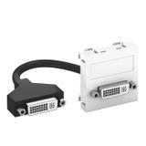 MTG-DVI F RW1, Wspornik multimedia DVI z kbl., gn.-gn.
