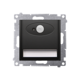 Simon 54 Oprawa oświetleniowa LED z czujnikiem ruchu 14V DC 0.78 W białe ciepłe 3100 K czarny