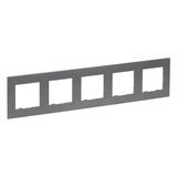 Niloe Step Ramka Pięciokrotna 5X Kolor Stal Szczotkowana 863995 LEGRAND
