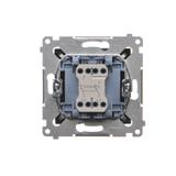 Simon 54 Łącznik krzyżowy 10A 250V szybkozłączka czarny DW7.01/49 KONTAKT