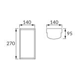 Oprawa hermetyczna NORTON LED D 10W BLACK NW