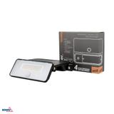 NAŚWIETLACZ LAMPA SOLARNA LED 3 barwy świecenia SOKER 8W 1000lm 3000K/4000K/6500K IP54 CZARNY Czujni