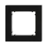 MINI Ramka uniwersalna pojedyncza z tworzywa czarny mat