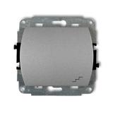 TREND Mechanizm łącznika schodowego podświetlanego srebrny metalik