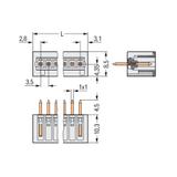 MCS-MINI Classic wtyk 12-bieg. j-szary raster 3,81 mm /100szt./ WAGO