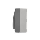 Simon Aquaclick Przycisk światło 10AX 250V zaciski śrubowe, szary