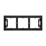 Simon 54 Premium Puszka natynkowa 3-krotna do ramek PREMIUM. Głębokość 35mm czarny