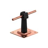 AN-11P/CU/C-N Uchwyt na płytce stal.H=7cm Z-zatrz. /CU/ czarny