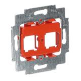 Pierścień nośny z cokołem Do 2 złączy Modular Jack pomarańczowy 2CKA001753A8056 ABB