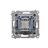 Simon 54 Przycisk „światło” z podświetleniem LED 10A 250V szybkozłączka czarny DS1L.01/49 KONTAKT