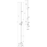 Iglica odgromowa 40/16/10 mm, Al 5000 mm z obejmą i zaciskiem KS