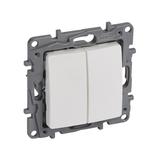 NILOE/NILOE SELECTION - PRZYCISK PODWÓJNY PRZEŁĄCZNY NO/NC 6 A BIAŁY, Legrand