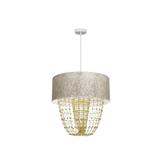 Milagro lampa wisząca Almeria E27 biało/złota MLP6447