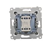Simon 54 Łącznik krzyżowy z podświetleniem LED 10A 250V szybkozłączka antracyt DW7L.01/48 KONTAKT