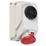 GNIAZDO Z WYŁĄCZNIKIEM 0-1 DUŻE BLOKADA MECHANICZNA 32A 400V 3P+Z+N IP44 IP44