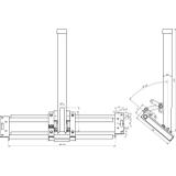 Element mocujący do rur wsporczych montowany do konstrukcji dachu