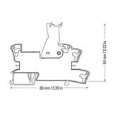 podstawka z wtykanym przekaźnikiem półprzewodnikowym 24 V AC/DC /