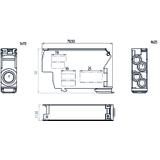 Blok rozdzielczy SDB-70/N 192A TH35 1x70+4x25 48.971 OPATÓWEK