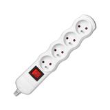 Rozgałęźnik wielogniazdowy 4x2P+Z z wyłącznikiem biały OR-AE-13265/W ORNO