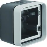BERKER W.1 Adapter natynkowy pojedyncza IP55 szary 6118913505 HAGER
