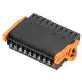 BL-I/O 3.50/10/180LR NPN LED SN BK BX Wtyk PCB (złącze wiązki), 3.50 mm, Liczba biegunów: 10, PUSH IN, Złącze sprężynowe /20szt./ 1531200000 WEIDMÜLLER