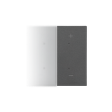 Simon 55 Klawisz połówkowy prawostronny z piktogramem /+/-/ do produktów elektronicznych Grafitowy m