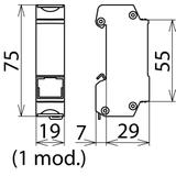 Ogranicznik przepięć DEHNpatch CLE, adapter gniazdo RJ45/gniazdo RJ45, do sieci LAN 1Gb, ATM, FDDI,