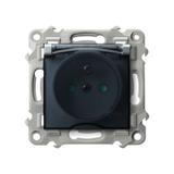 SZAFIR Gniazdo bryzgoszczelne z uziemieniem IP-44 z przesłonami torów prądowych wieczko przezroczyst