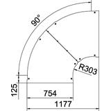 LBD 90 750 R3 FT Pokrywa łuku 90°