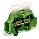 Złączka 2‑przewodowa 2,5mm2 żółto‑zielona ze stopką montażową 261‑317/341‑000 /50szt./ WAGO