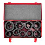 Nasadki udarowe 1", 27-50 mm, zestaw 9 szt.