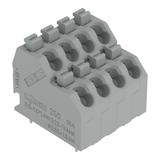 dwupiętrowa listwa zaciskowa 4-bieg. szara raster 5 mm /33szt./ WAGO