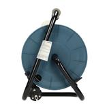 Przedłużacz bębnowy MINI, 4 gniazda 2P+Z (Schuko), metalowy stojak, polwinit H05VV-F 3x1mm2 , długość15m, szary OR-AE-1339/G(GS) ORNO