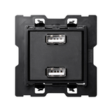 Simon 100 Ładowarka USB podwójna 21A 5V D/C (mechanizm bez ramki montażowej) 100-230V zaciski śrubow