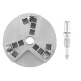 Wycinak otworów w glazurze, czterozakresowy, 33, 53, 67 i 73 mm