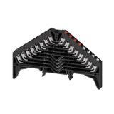 PRV 8 SW 35X15 RT/WS Zacisk rozdzielacza krosowego, PUSH IN, 1.5, 250, 8 A, liczba przyłączeń: 32, TS 35 x 15, czarny, kolor elementów uruchamiających: czerwono-biały /20szt./ 1173740000 WEIDMÜLLER