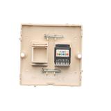 Simon Basic Gniazdo telefoniczne RJ12 Montaż gniazda na wkręty do puszki beż