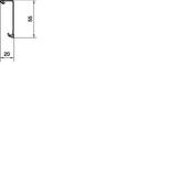 tehalit.SL Pokrywa z miękką uszczelką 20x55 czarny SL20055219011 HAGER