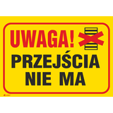 UWAGA! PRZEJŚCIA NIE MA  350X250 PŁYTA PCV SZTYWNA