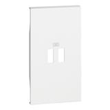 LIVING NOW - PLAKIETKA ŁADOWARKI USB - 2 MODUŁY - BIEL, Bticino