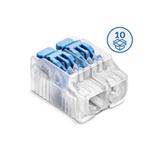 Szybkozłączka SCL2 B10 IDEALNA z dźwignią do linek i drutów 2‑torowa 4mm² 32A 450V 88001303 SIMET