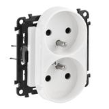 Valena Life Gniazdo Pojedyncze Z Uziemieniem /Z Przesłonami/ Do Ramek Wielokrotnych Białe|N|16A – 250 V 753190 LEGRAND