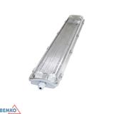 OPRAWA HERMETYCZNA "EMPTY" 60CM 2xT8LED PC, KLOSZ PRYZMATYCZNY