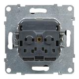 Suno Gniazdo Pojedyncze Z Uziemieniem Schuko 2P+Z 16A 250 V Z Przesłoną Zaciski Automatyczne Czarny 721420 LEGRAND