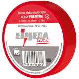 ELECTRIX 200 PREMIUM taśma elektroizolacyjna PCV 0,18 mm x 19 mm x 18 m czerwony