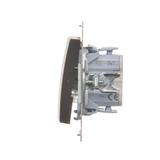 Simon 54 Łącznik krzyżowy 10A 250V szybkozłączka brąz mat DW7.01/46 KONTAKT