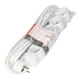 Przedłużacz 5-krotny 2P+Z, 5m H05VV-F 3x1,5mm2, Imax=16A, płaska wtyczka, biały ES-6/W/5 ORNO