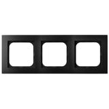 AS Ramka potrójna - kolor czarny metalik